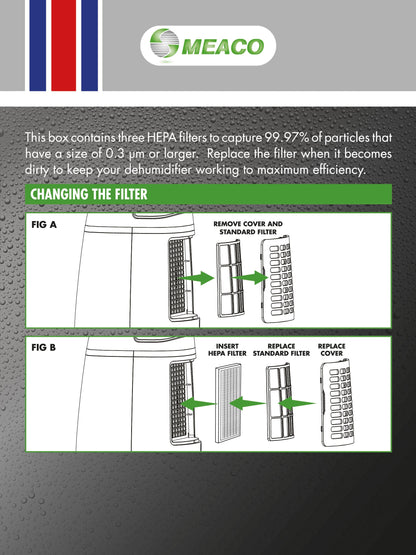 Meaco 12L Low Energy HEPA Filter Pack